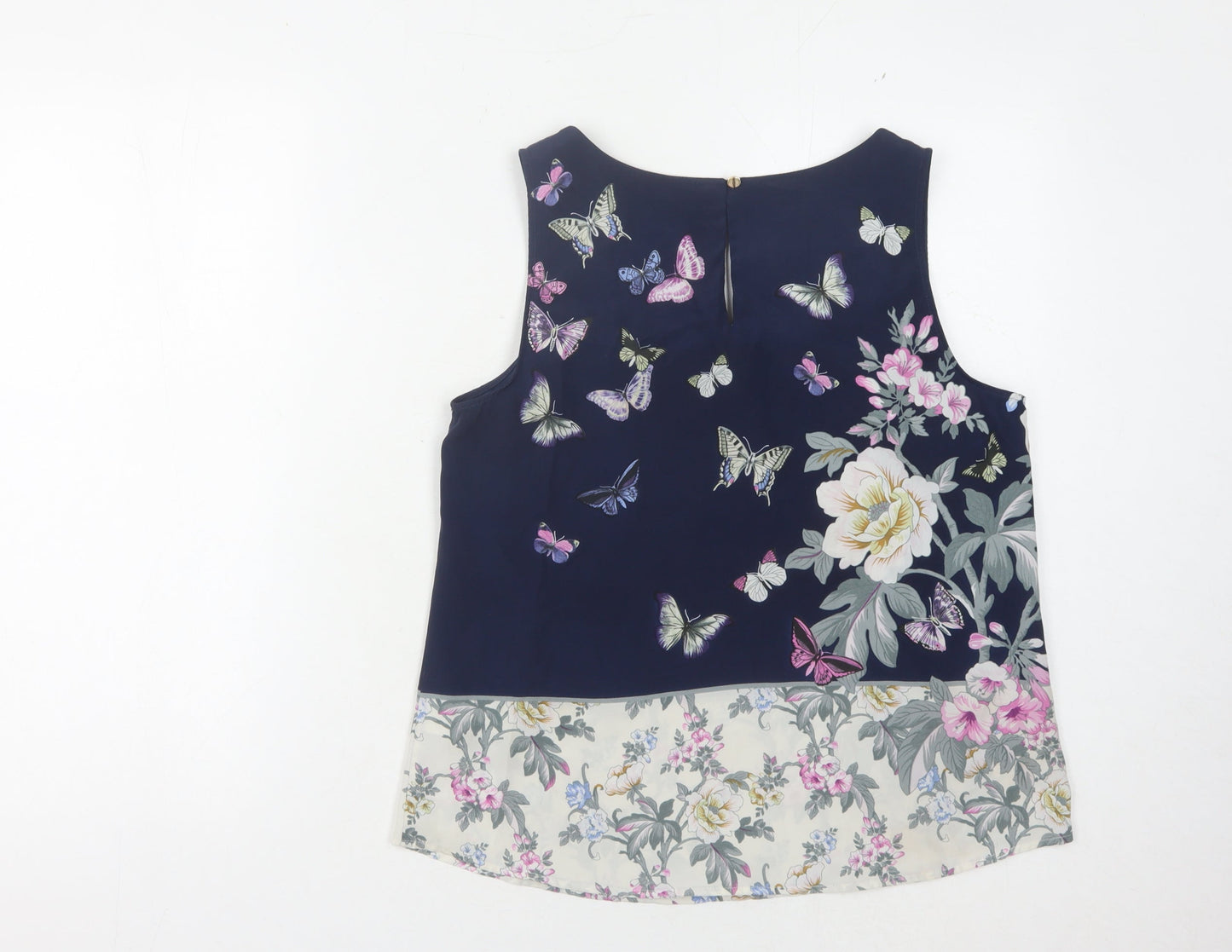 Womens UK Size 12 Oasis Multicoloured Basic Tank