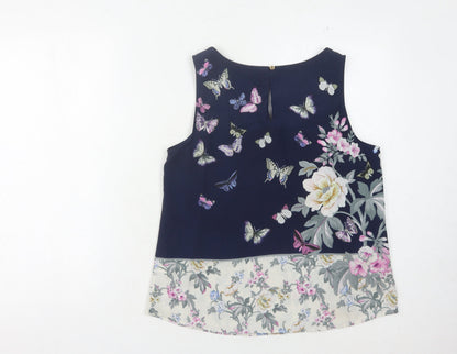 Womens UK Size 12 Oasis Multicoloured Basic Tank