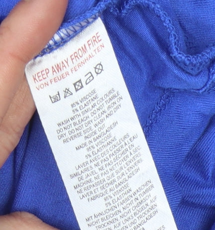 French Connection Women's Blue V-Neck Dress Size 12