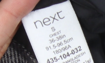 Mens UK Size S NEXT Black Basic Jacket