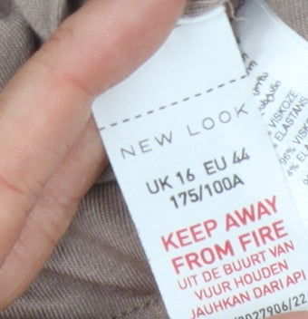 New Look Women's Brown Strapless Jumpsuit Size 16