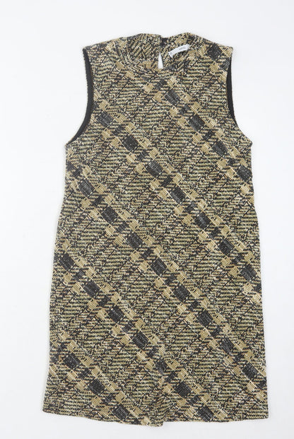 MNG Women Multicoloured Check Sleeveless Dress