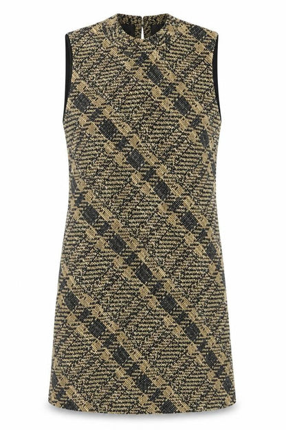 MNG Women Multicoloured Check Sleeveless Dress