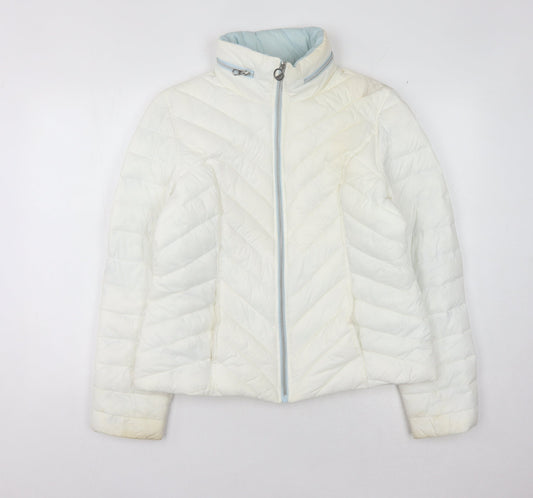 Womens UK Size L Nautica Ivory Puffer Jacket
