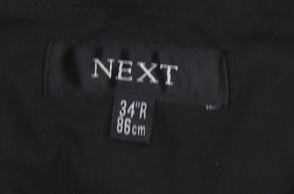 Next Men's Black Dress Pants 34R Polyester Viscose
