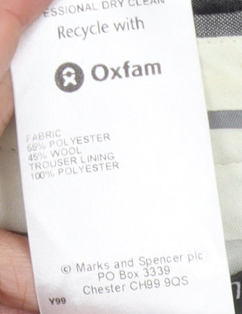 Marks and Spencer Men's Grey Dress Pants 38/29