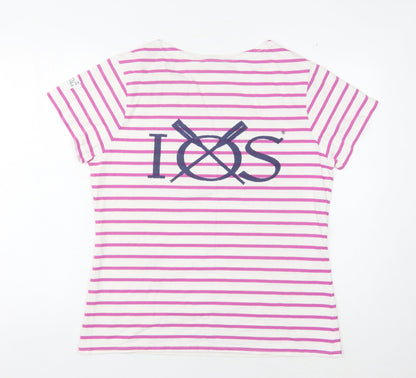 Womens UK Size 16 Lazy Jacks Multicoloured Basic T-Shirt