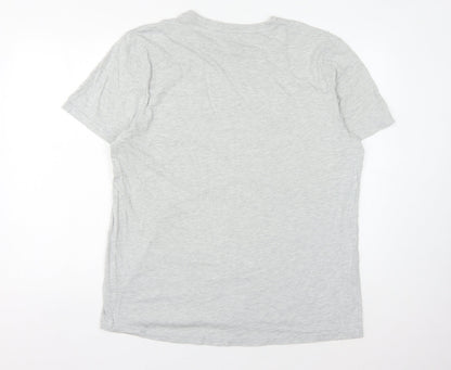 Grand & Hills Men's Grey XXL Graphic T-Shirt, City Print