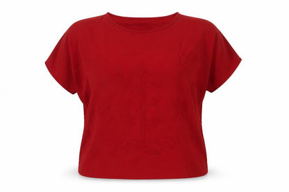 Womens UK Size 16 Marks and Spencer Red Basic T-Shirt