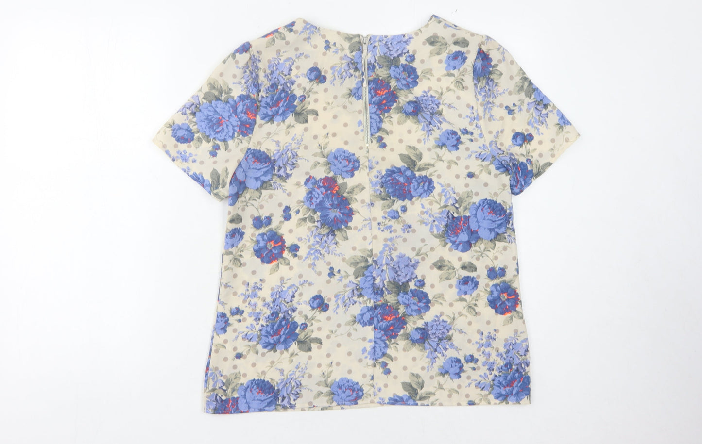 Womens UK Size 10 Oasis Multicoloured Basic Blouse