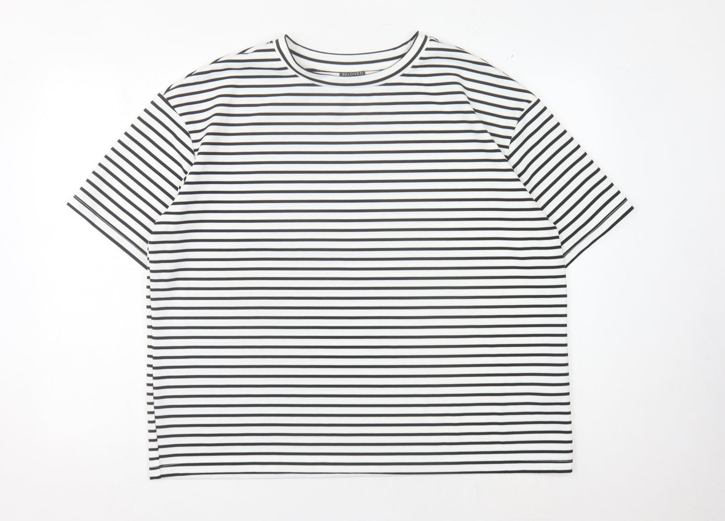 Womens UK Size XL Beloved White Basic T-Shirt