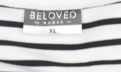 Womens UK Size XL Beloved White Basic T-Shirt