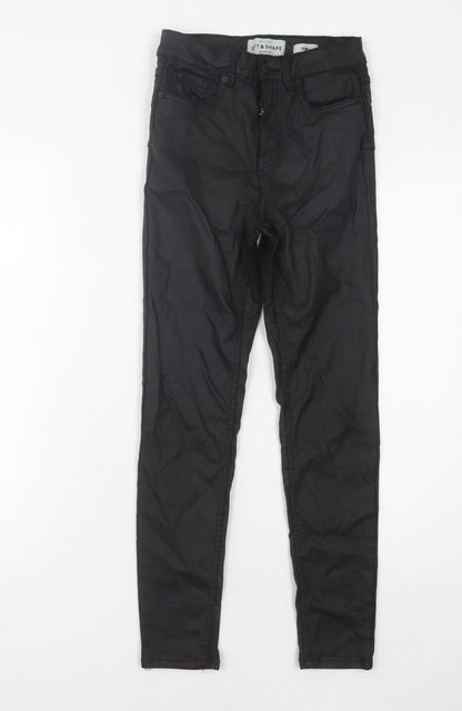 New Look Women's Black Skinny Trousers Size 8