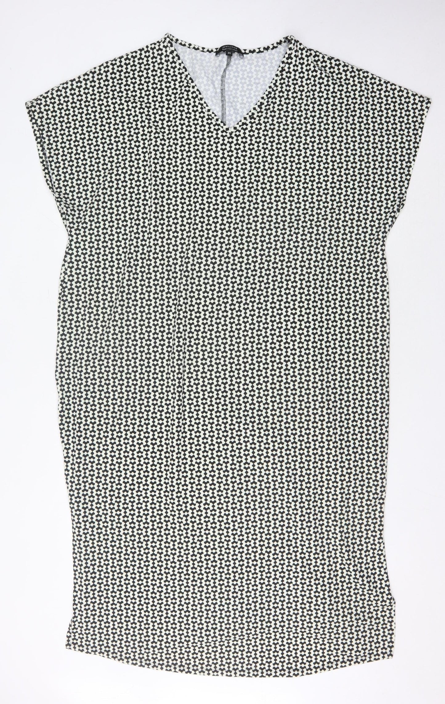 JD Williams Women's Black & White Geometric Shift 24