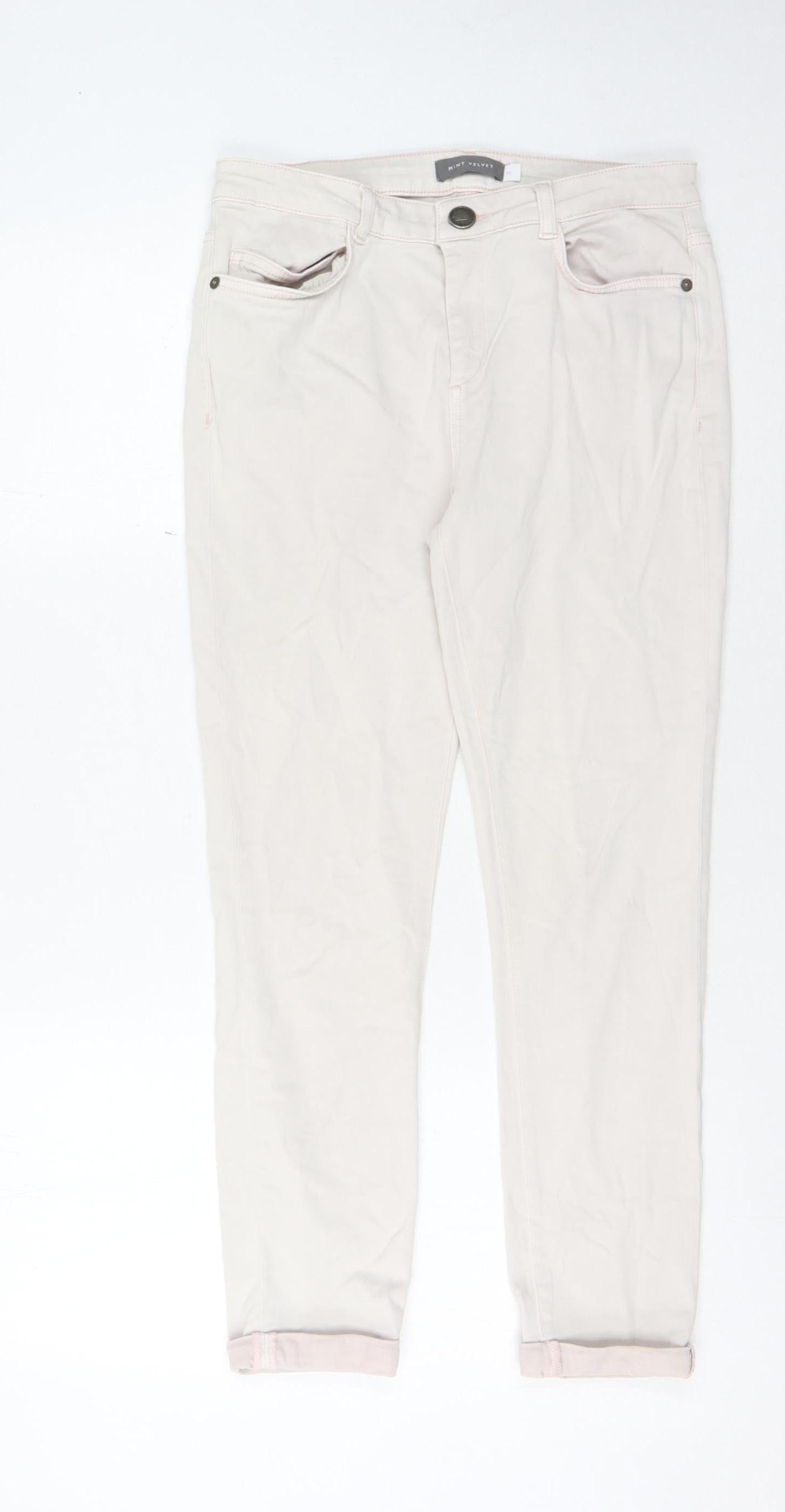 Mint Velvet Women's Beige Jeans Size 12