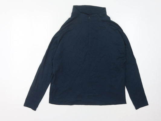 Womens UK Size XS Jigsaw Blue Basic Blouse