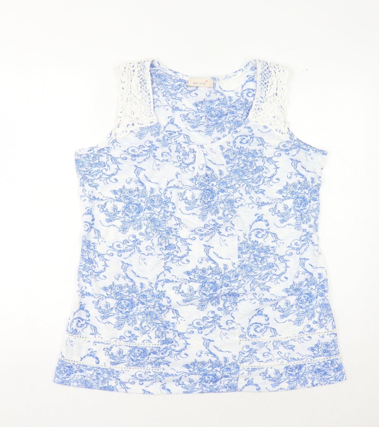 Womens UK Size 16 Marks and Spencer Blue Basic Tank