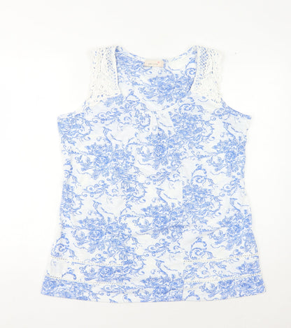 Womens UK Size 16 Marks and Spencer Blue Basic Tank