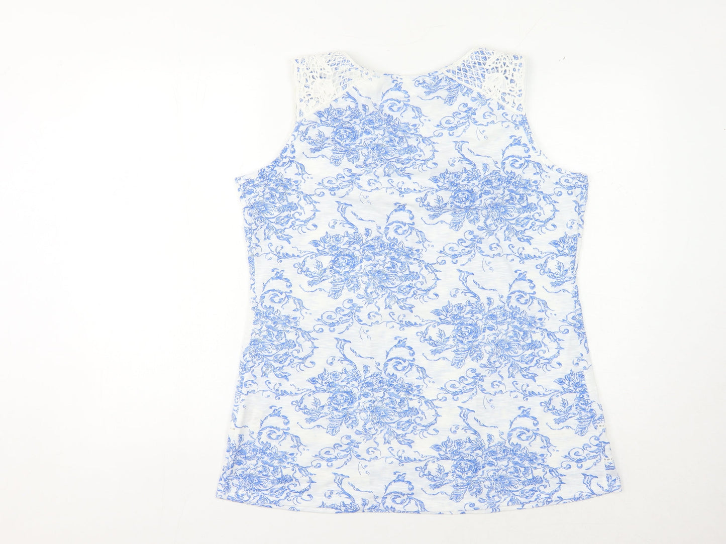 Womens UK Size 16 Marks and Spencer Blue Basic Tank