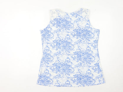Womens UK Size 16 Marks and Spencer Blue Basic Tank