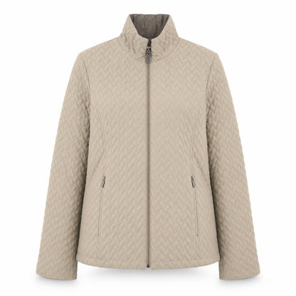 Womens UK Size S Jacques Vert Beige Quilted Coat