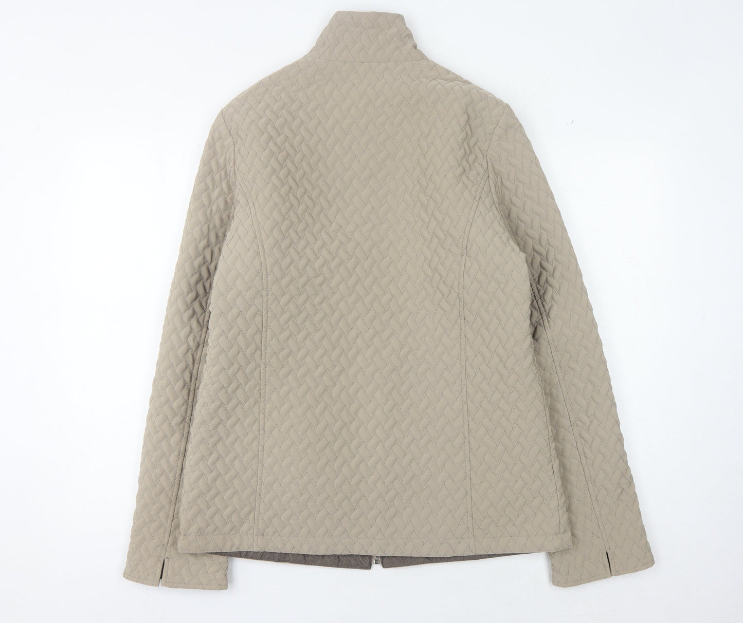 Womens UK Size S Jacques Vert Beige Quilted Coat