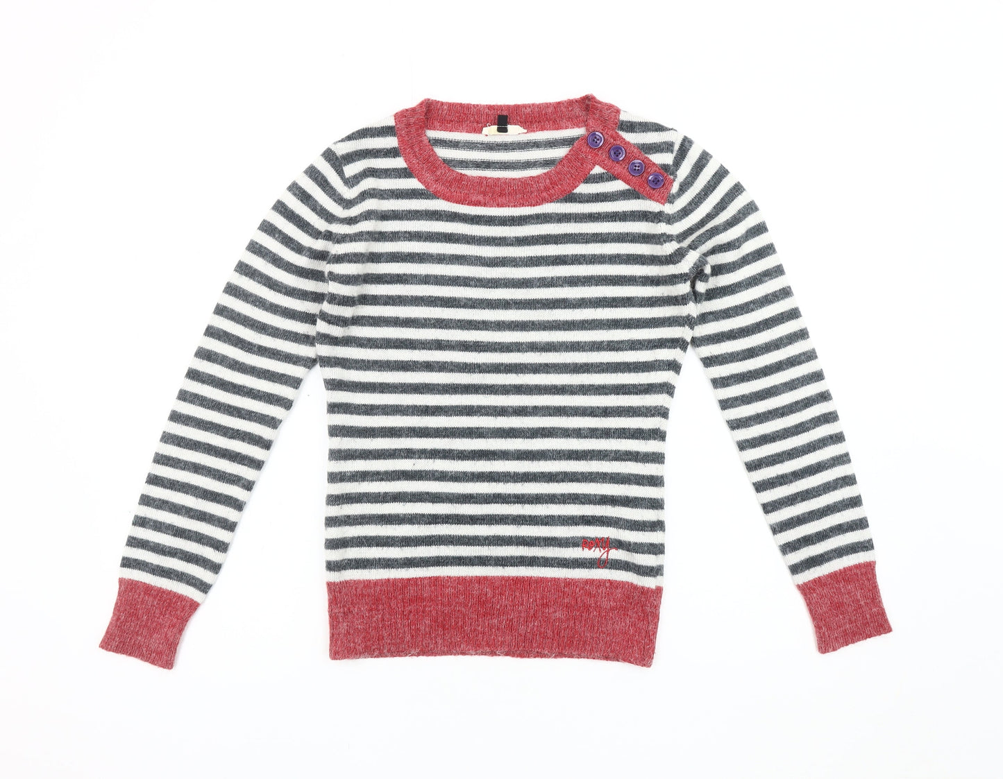 Womens UK Size XS ROXY Multicoloured Pullover Jumper