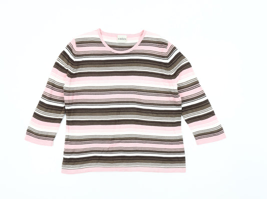 Eastex Women's Multicoloured Pullover Jumper Size 12
