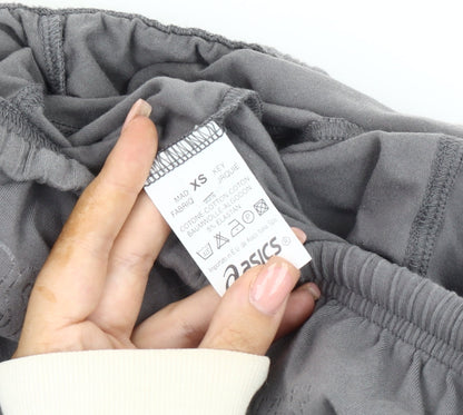Asics Boys Grey Jogger Trousers XS