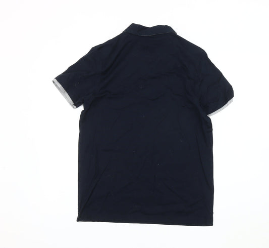 Jasper Conran Men's Blue Polo Shirt Medium