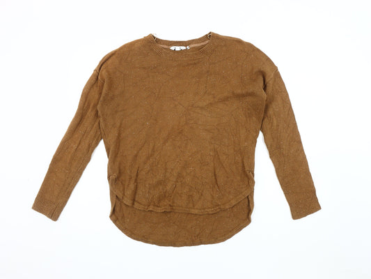 Womens UK Size 10 Fatface Brown Pullover Jumper