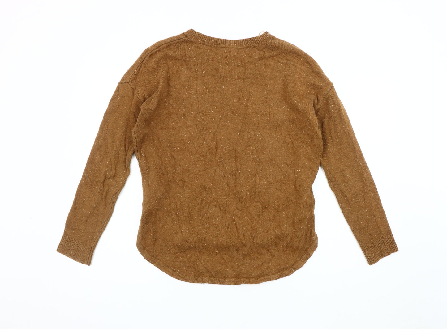 Womens UK Size 10 Fatface Brown Pullover Jumper