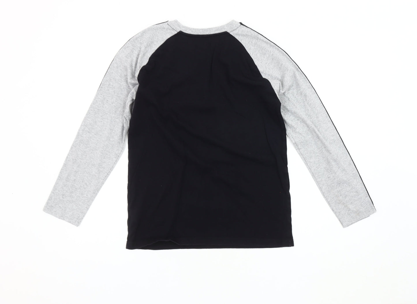 Marvel Spider-Man Boys Long Sleeve T-Shirt, Black/Grey, Size L 10-11 Years