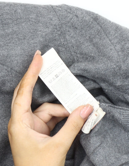 Jack & Jones Men's Grey V-Neck Pullover Jumper S