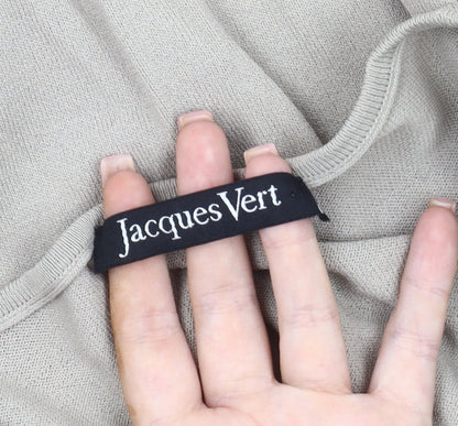 Jacques Vert Women's Beige Scoop Neck Pullover Jumper M