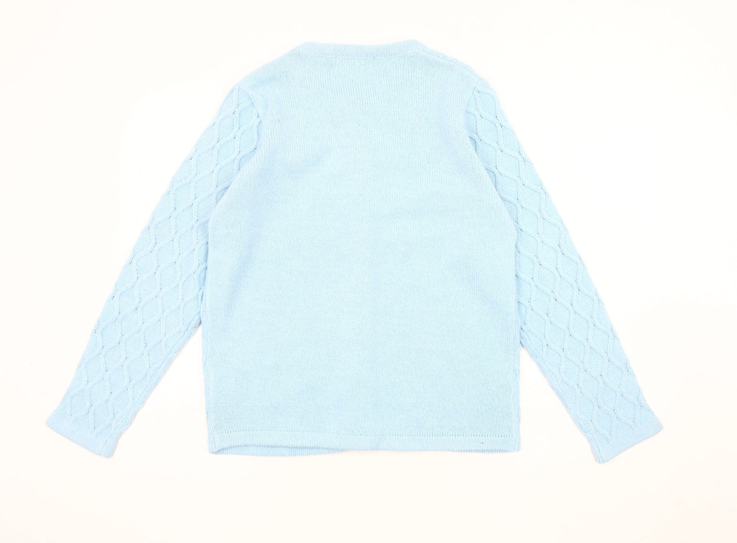 Honor Millburn Women's Blue Cable-Knit Cardigan, Size S