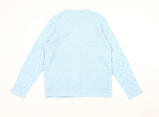 Honor Millburn Women's Blue Cable-Knit Cardigan, Size S