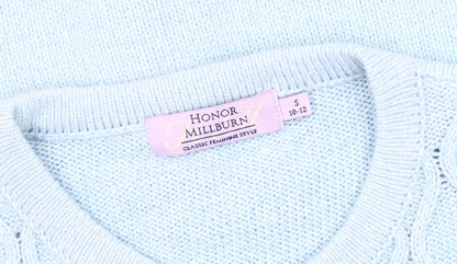 Honor Millburn Women's Blue Cable-Knit Cardigan, Size S
