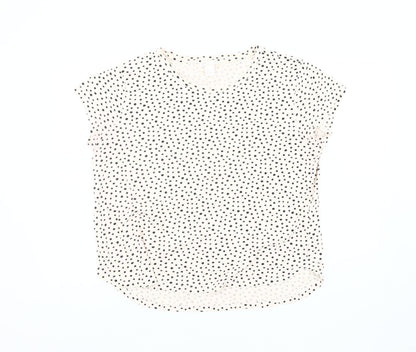 Womens UK Size 12 H&M White Basic T-Shirt