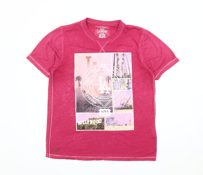 Tokyo Laundry Men's Red Graphic T-Shirt Medium