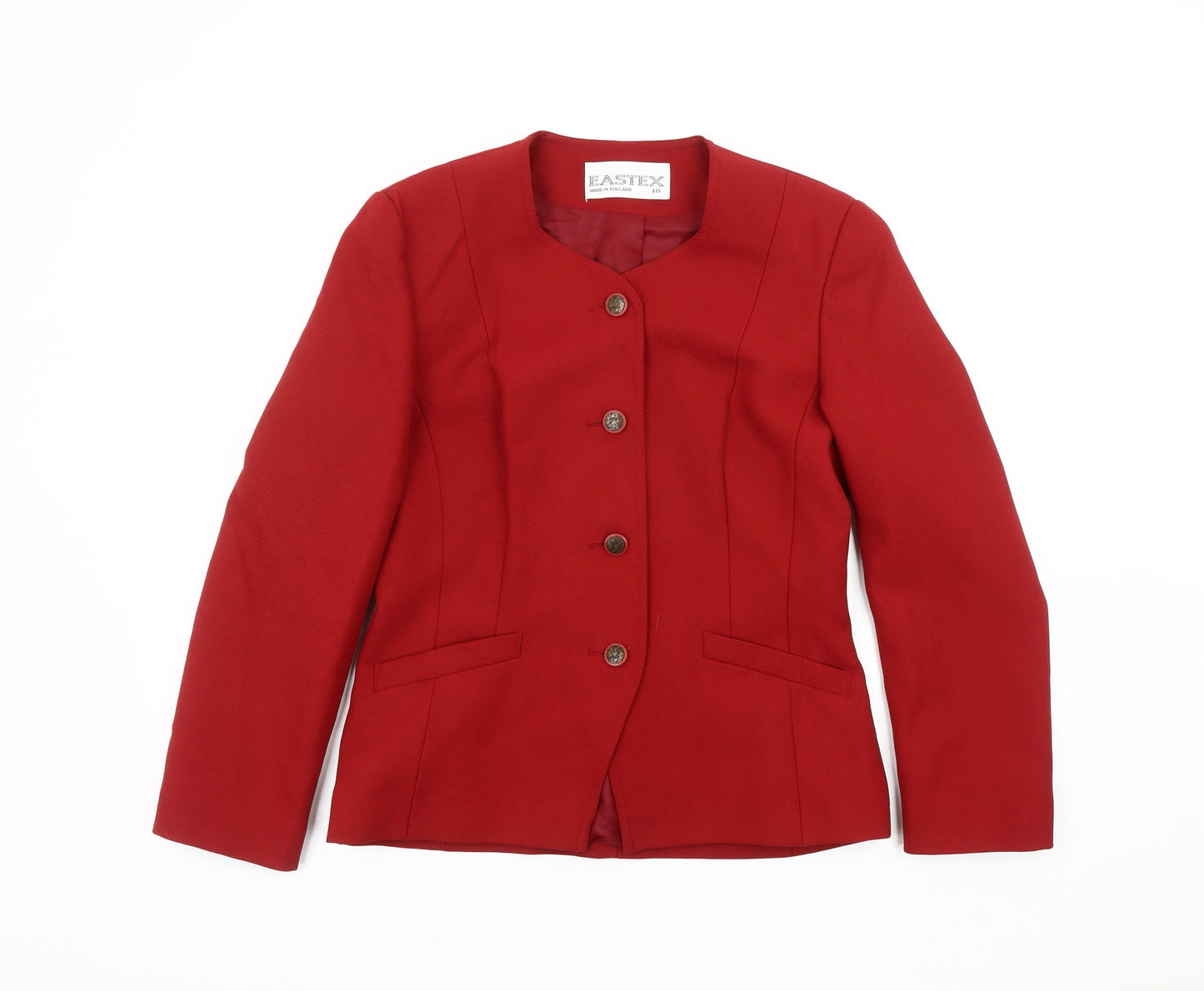 Eastex Red Women's Blazer, Size 10, Classic Fit