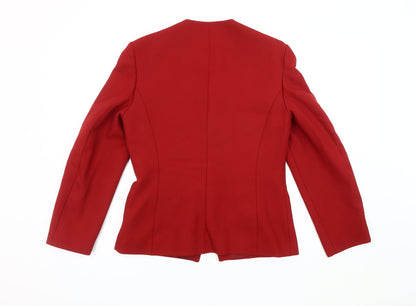 Eastex Red Women's Blazer, Size 10, Classic Fit