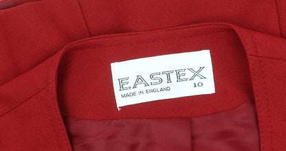 Eastex Red Women's Blazer, Size 10, Classic Fit