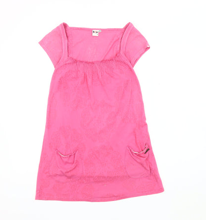 Womens UK Size M Billabong Pink Tunic T-Shirt