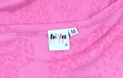 Womens UK Size M Billabong Pink Tunic T-Shirt