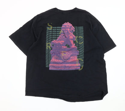 Nothing is Sacred Men's Black Graphic T-Shirt, Size L