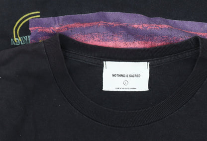 Nothing is Sacred Men's Black Graphic T-Shirt, Size L