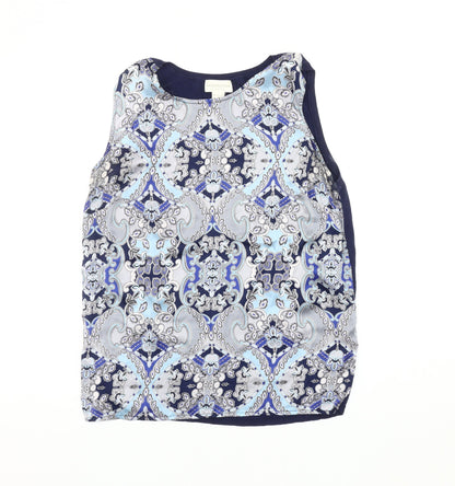 Womens UK Size 14 Monsoon Blue Basic Tank