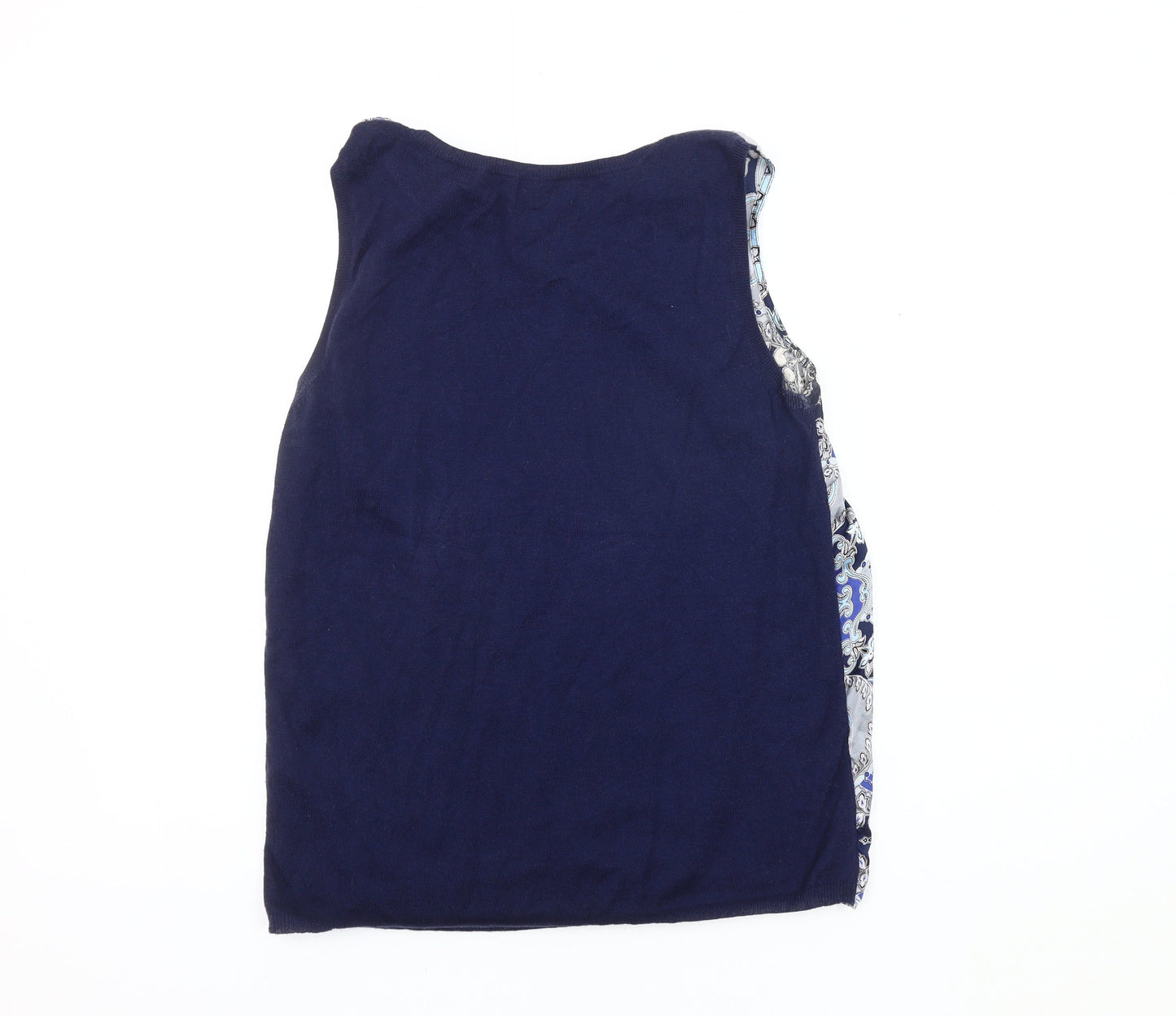 Womens UK Size 14 Monsoon Blue Basic Tank