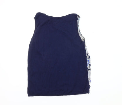 Womens UK Size 14 Monsoon Blue Basic Tank